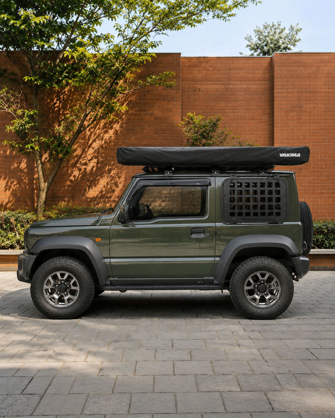 Suzuki Jimny JB74｜YAKIMA OverNOut 270 2.25 m 扇形帳 蝙蝠帳 實車安裝｜unrv.台灣專業安裝