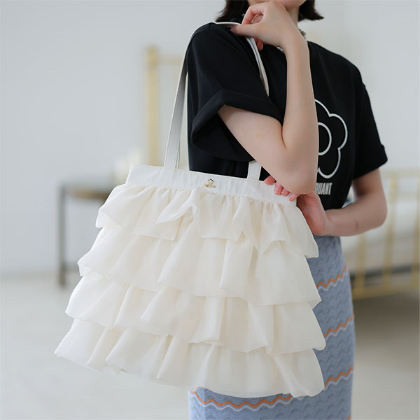MARY QUANT / Tiered Sheer Tote