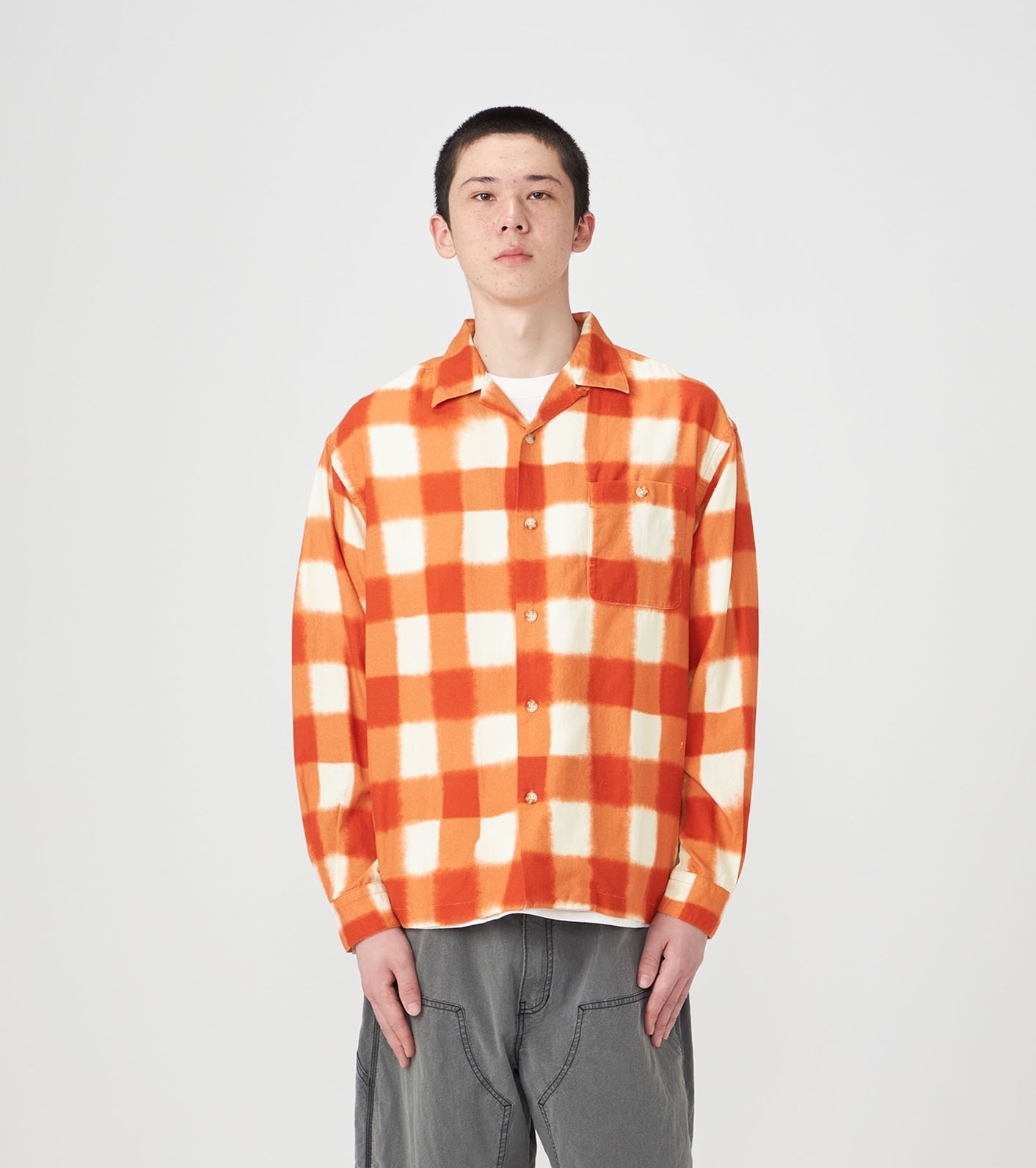 預購┃TNF 紫標 Field Open Collar Shirt 格紋 襯衫