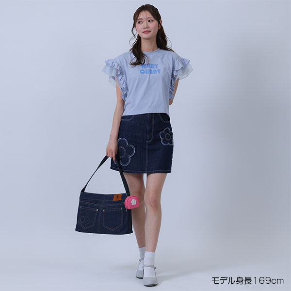 MARY QUANT / Frilled sleeve pullover