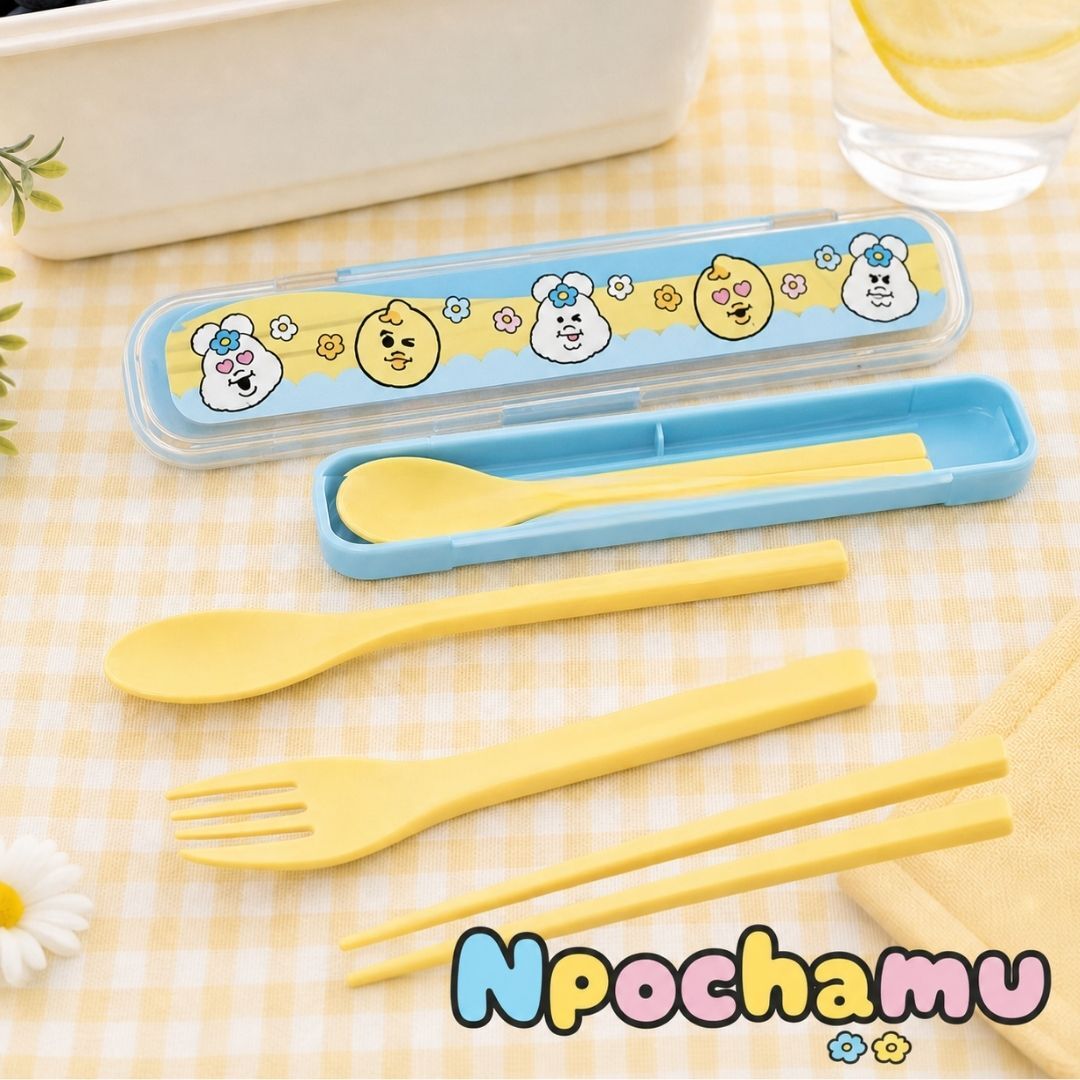 Npochamu Cutlery Set (Fork spoon chopstick)