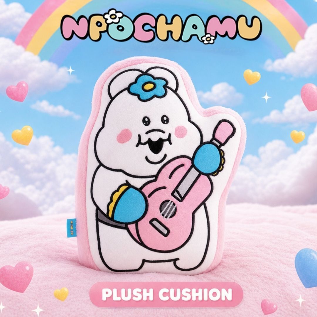 優格精靈 Npochamu |毛绒公仔抱枕/攬枕 -白白胖胖