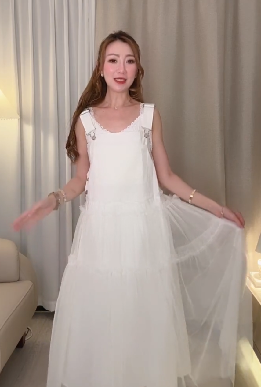 THE YARN RUFFLE JUMPER DRESS 260802