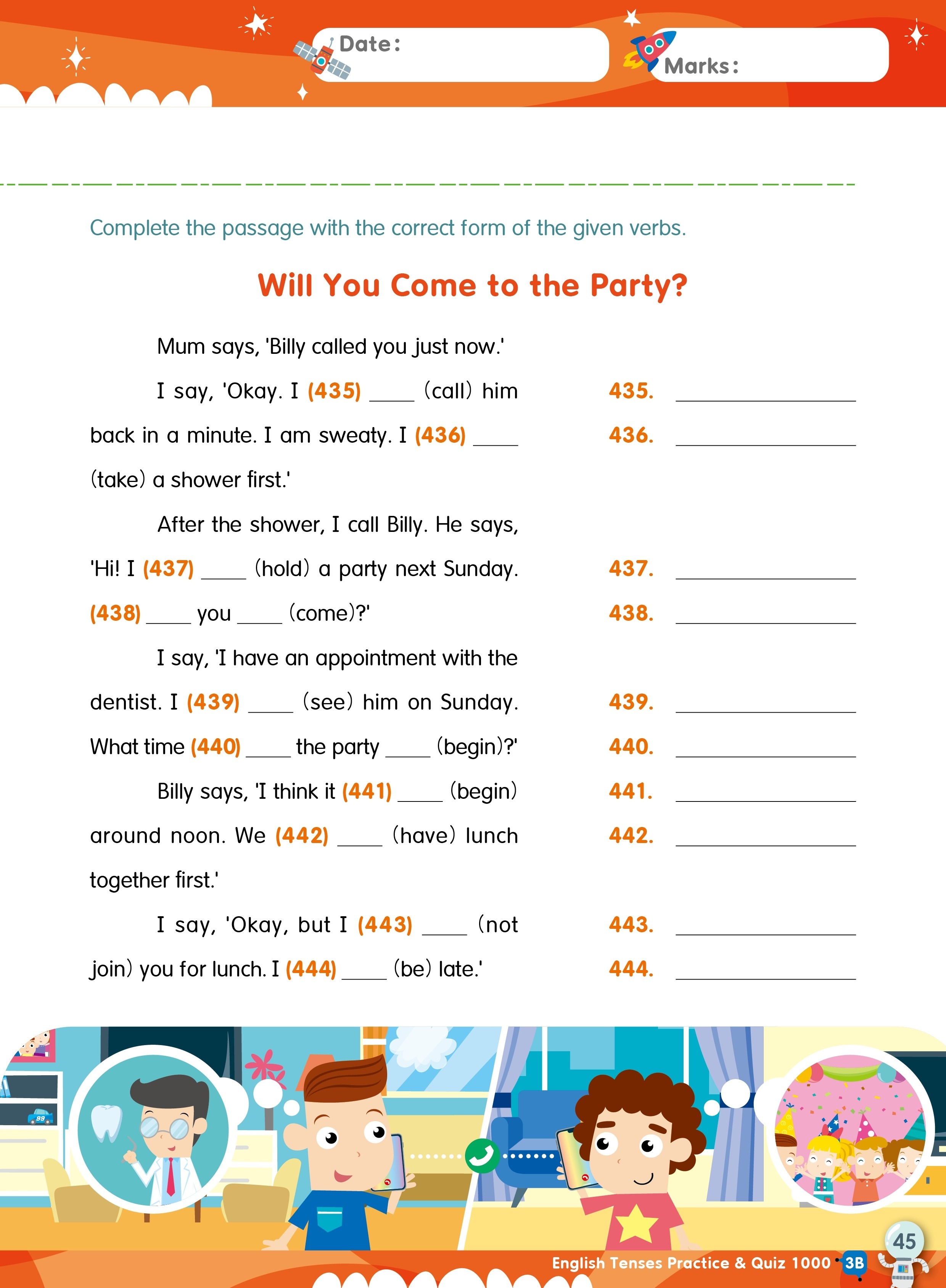 【多買多折】English Tenses Practice & Quiz 1000 3B