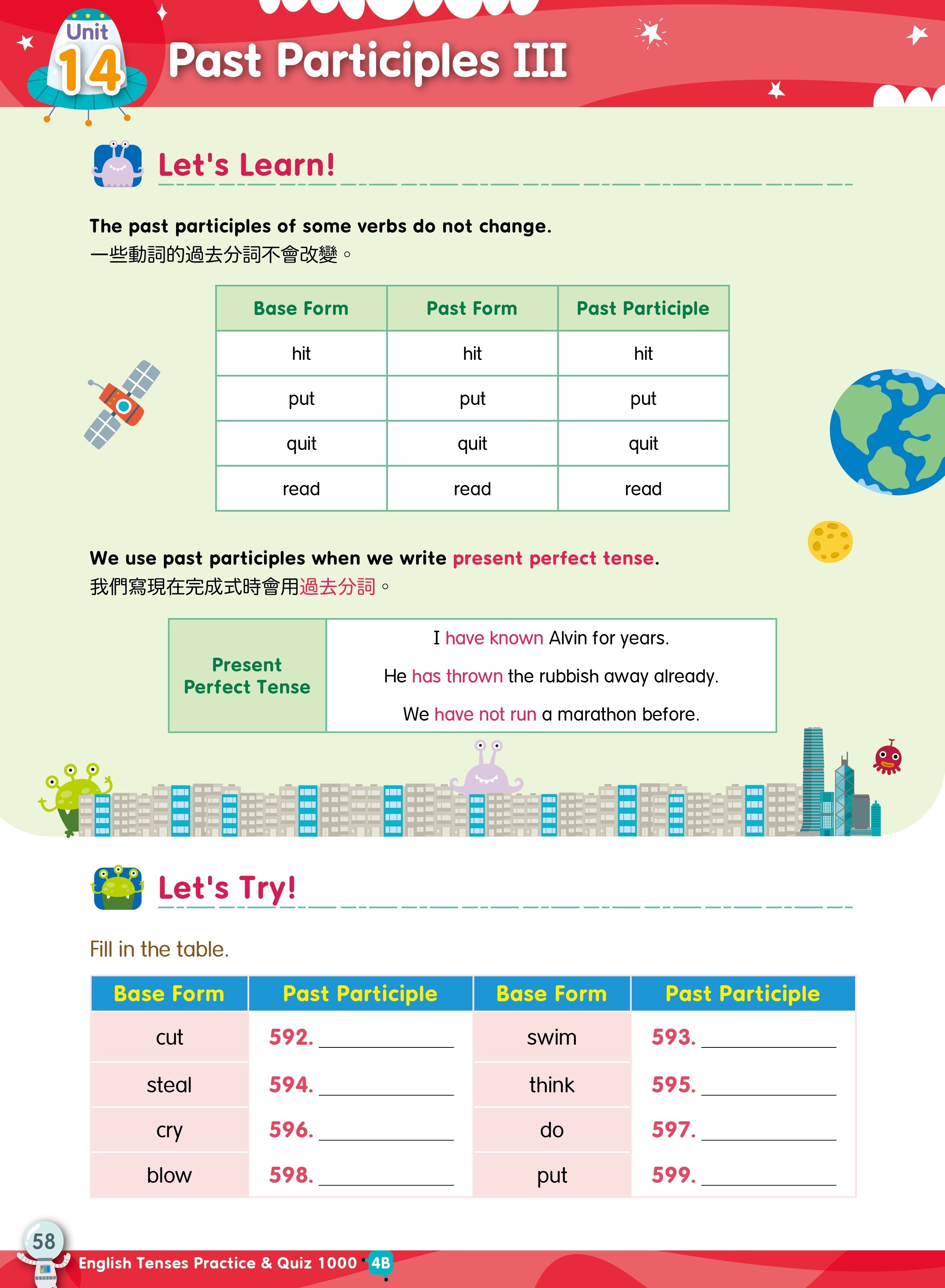 【多買多折】English Tenses Practice & Quiz 1000 4B