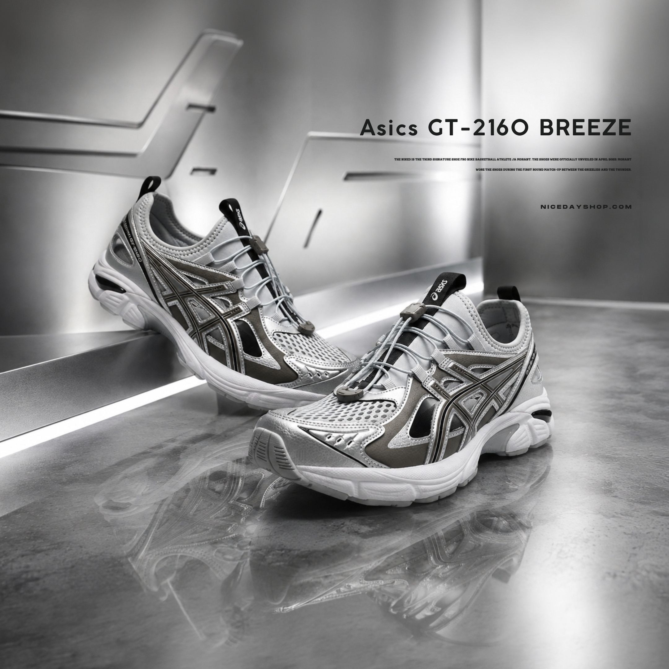 NICEDAY 代購 ASICS GT-2160 BREEZE 灰銀 銀 機能 灰色 銀灰 透氣 1203A951-020