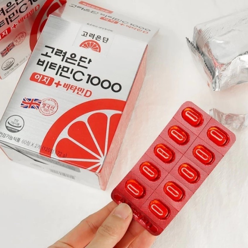 T460韓國高麗銀丹維他命C 1000mg + 維他命D 120錠/60日份