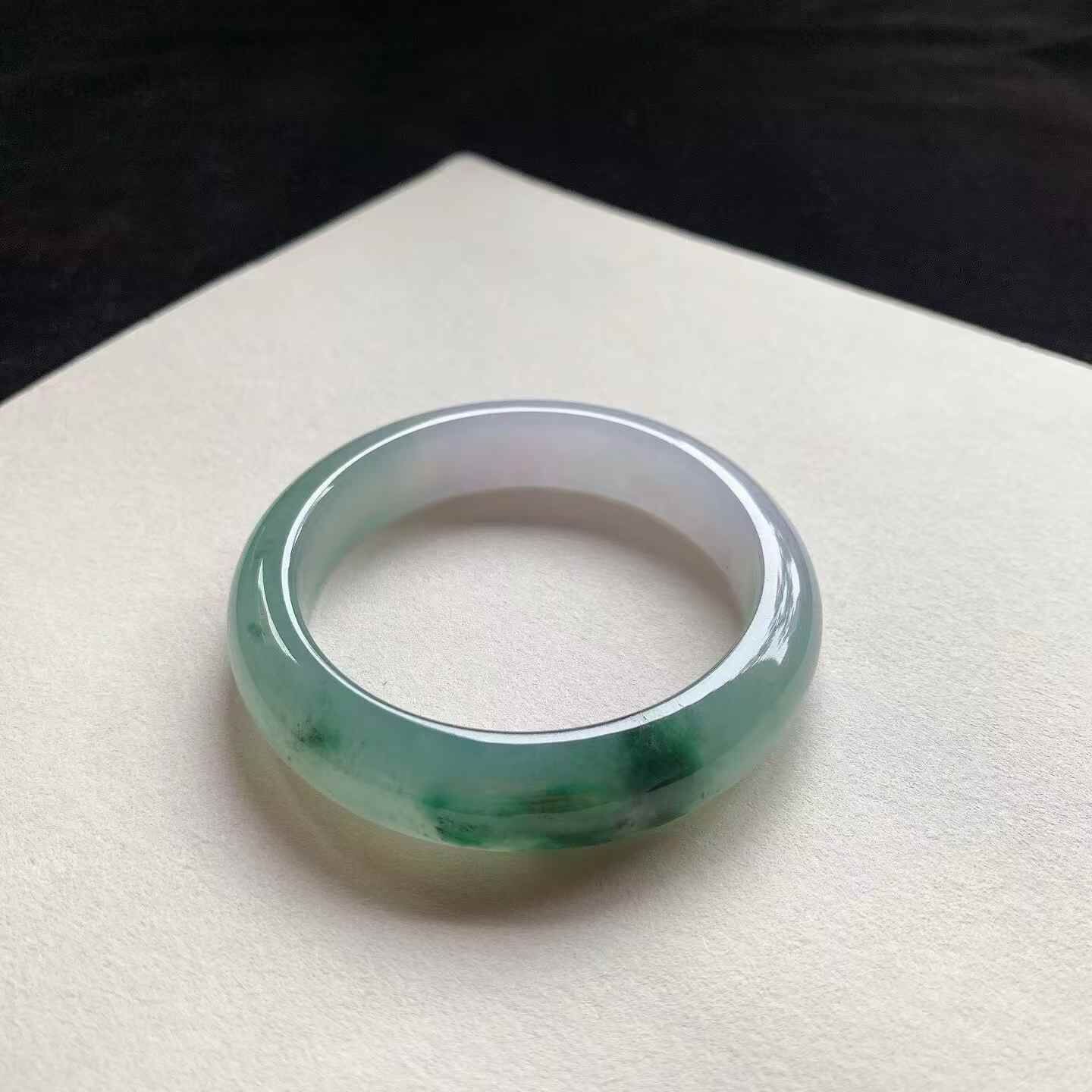 7222344 52.8mm辣綠正圈翡翠手鐲 (52-54)