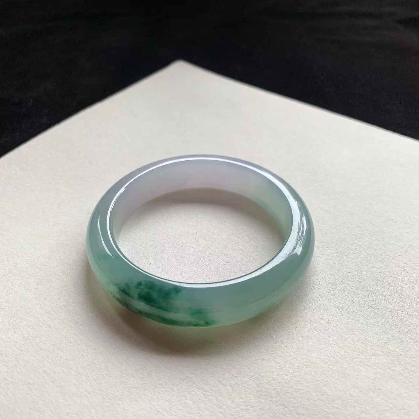 7222344 52.8mm辣綠正圈翡翠手鐲 (52-54)