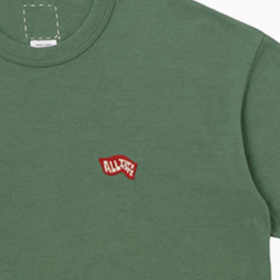 LAST PCS: VISVIM 2026 S/S JUMBO TEE S/S DMGD (ALL TOTE COLLECTION) - GREEN PRE ORDER ITEM (預訂中)
