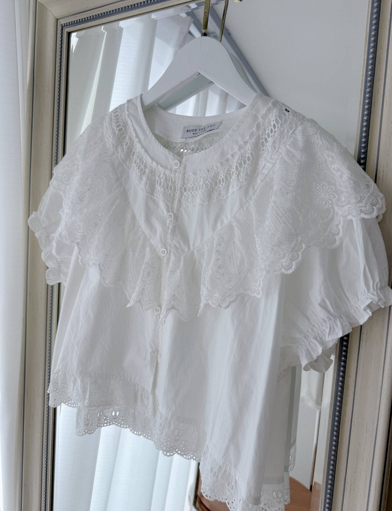 *BJ2 MADE SERIES*THE BLANCHE EMBROIDERED COLLAR BLOUSE 260802