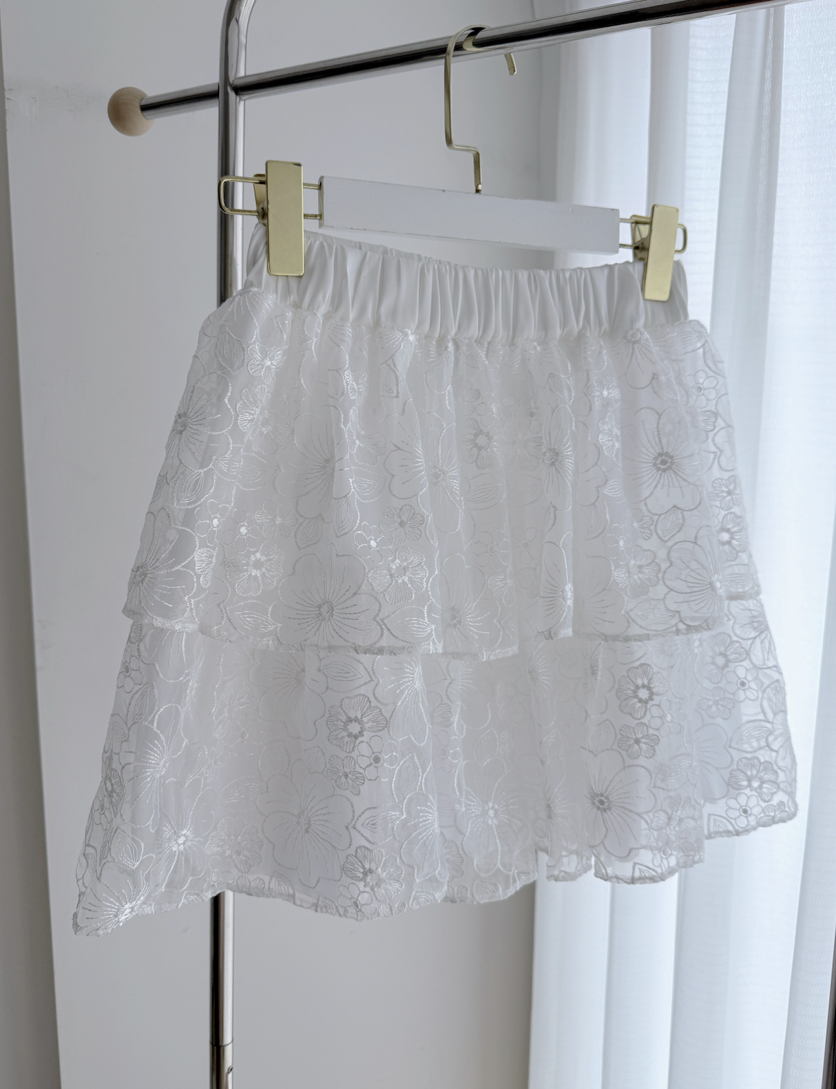*BJ2 MADE SERIES* THE BAISERS SUCRES VICHY SKIRT 260802