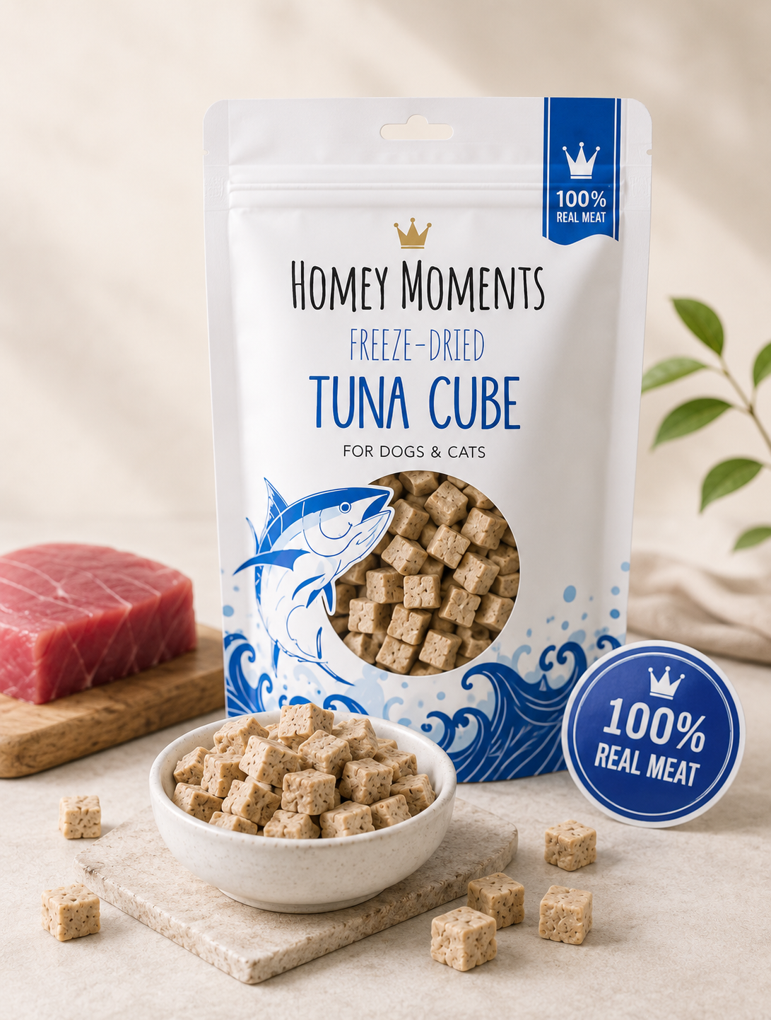 Homey Moments - 凍乾吞拿魚粒 (200g)