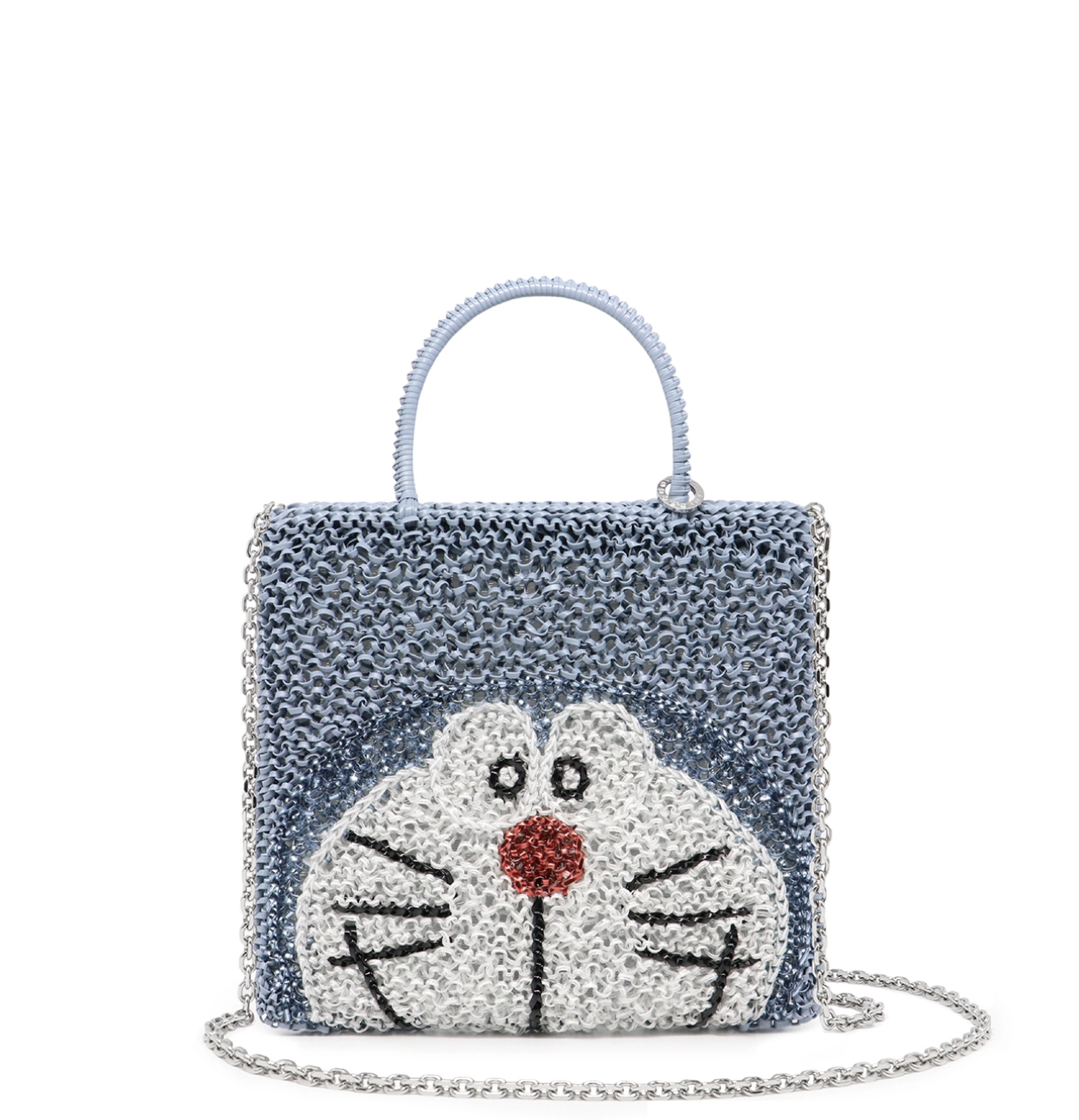 Anteprima Doraemon Wirebag Blu Grigio Opaco