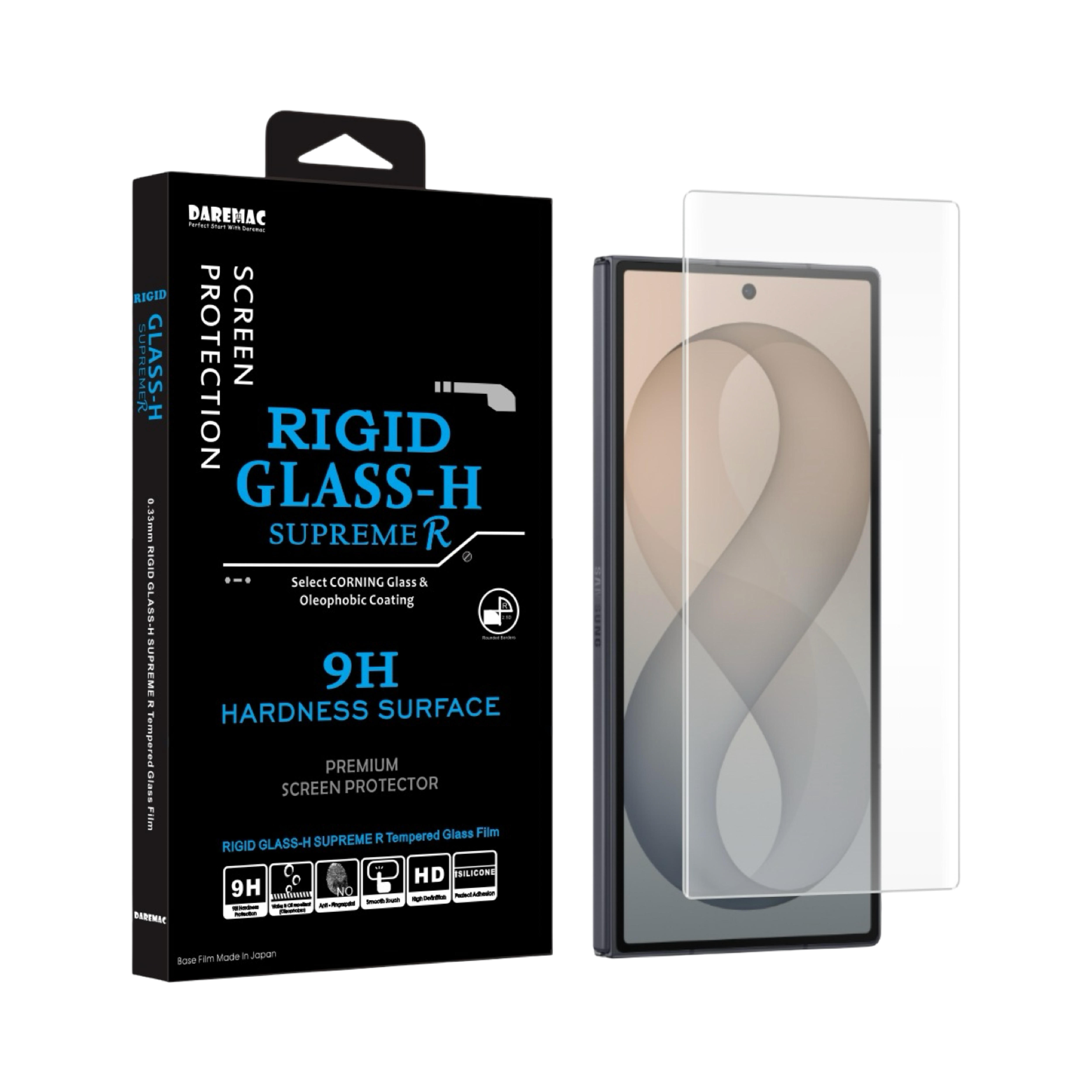 Daremac Galaxy Z8 系列 Rigid Glass-H 2.5D 高清康寧玻璃螢幕保護貼