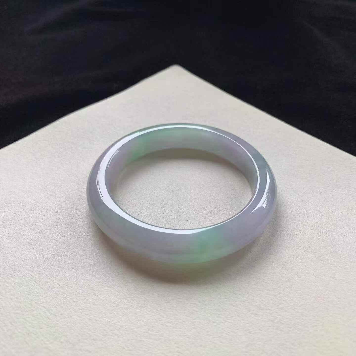 7222348 53.7mm春彩正圈翡翠手鐲 (52-54)