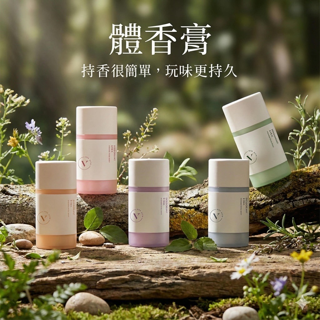 台灣THE VITA 體香膏 – 天然植萃香膚膏｜（T268 TW366）