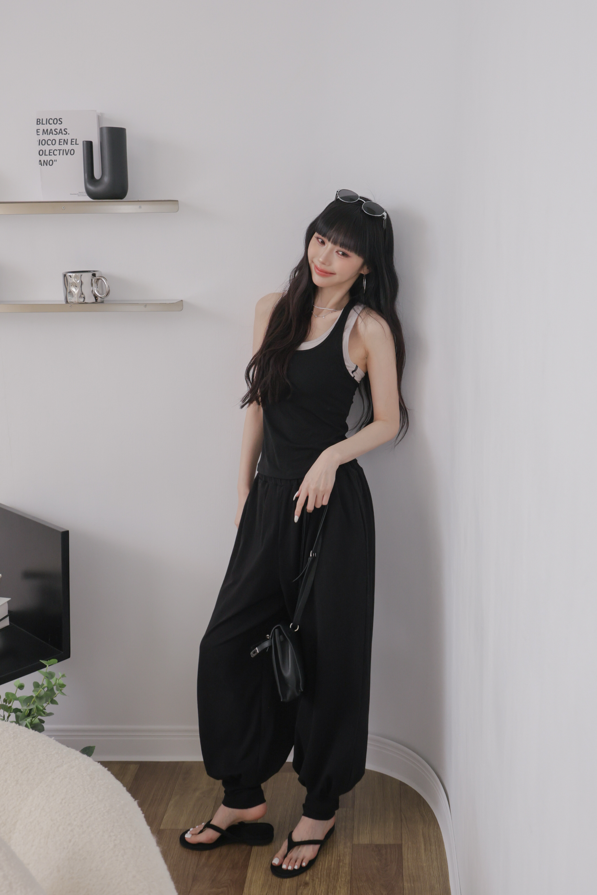 一秒睡著超舒服縮口棉褲 R44