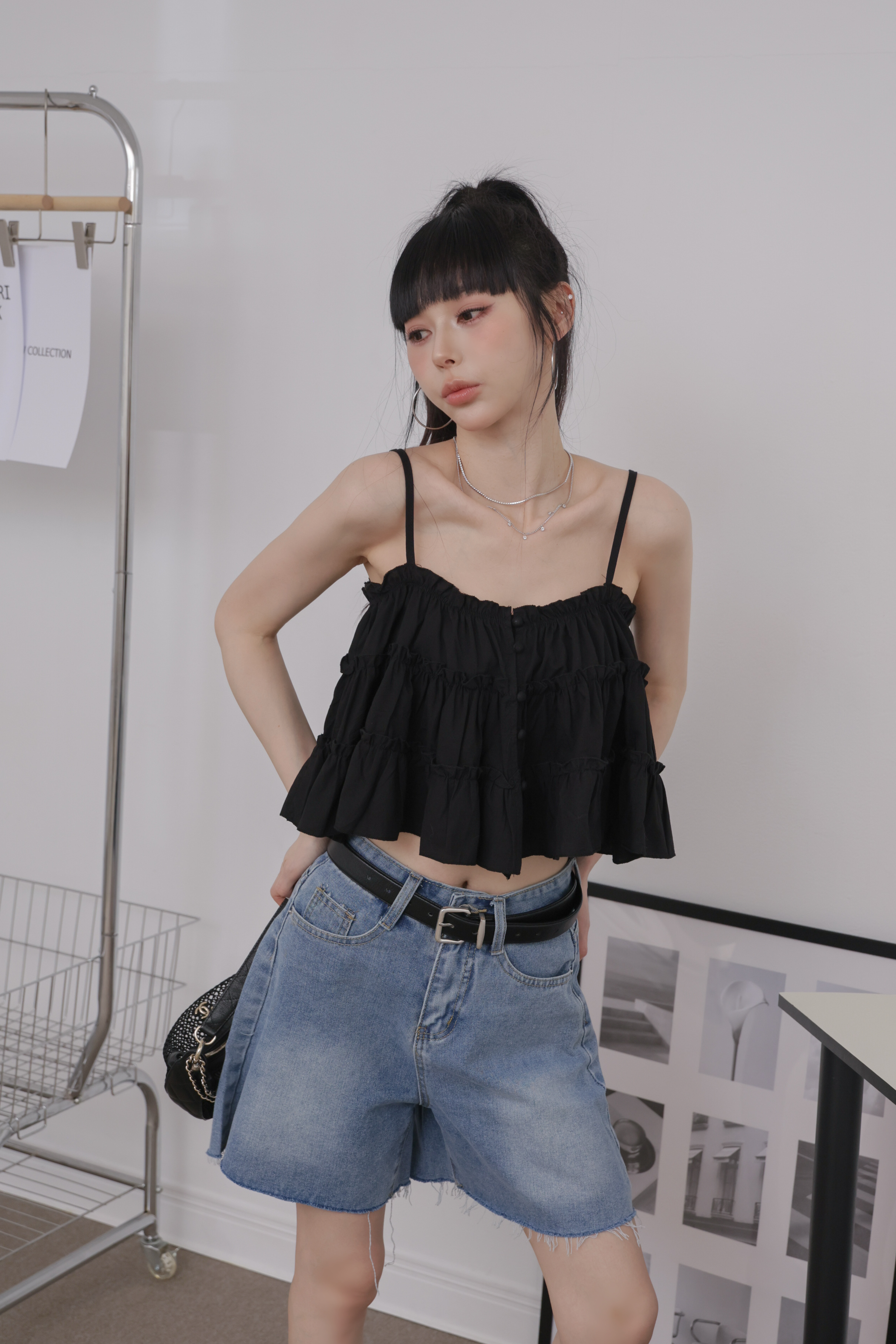 甜美層次荷葉邊兩面穿背心 R48 #WINNIE清單