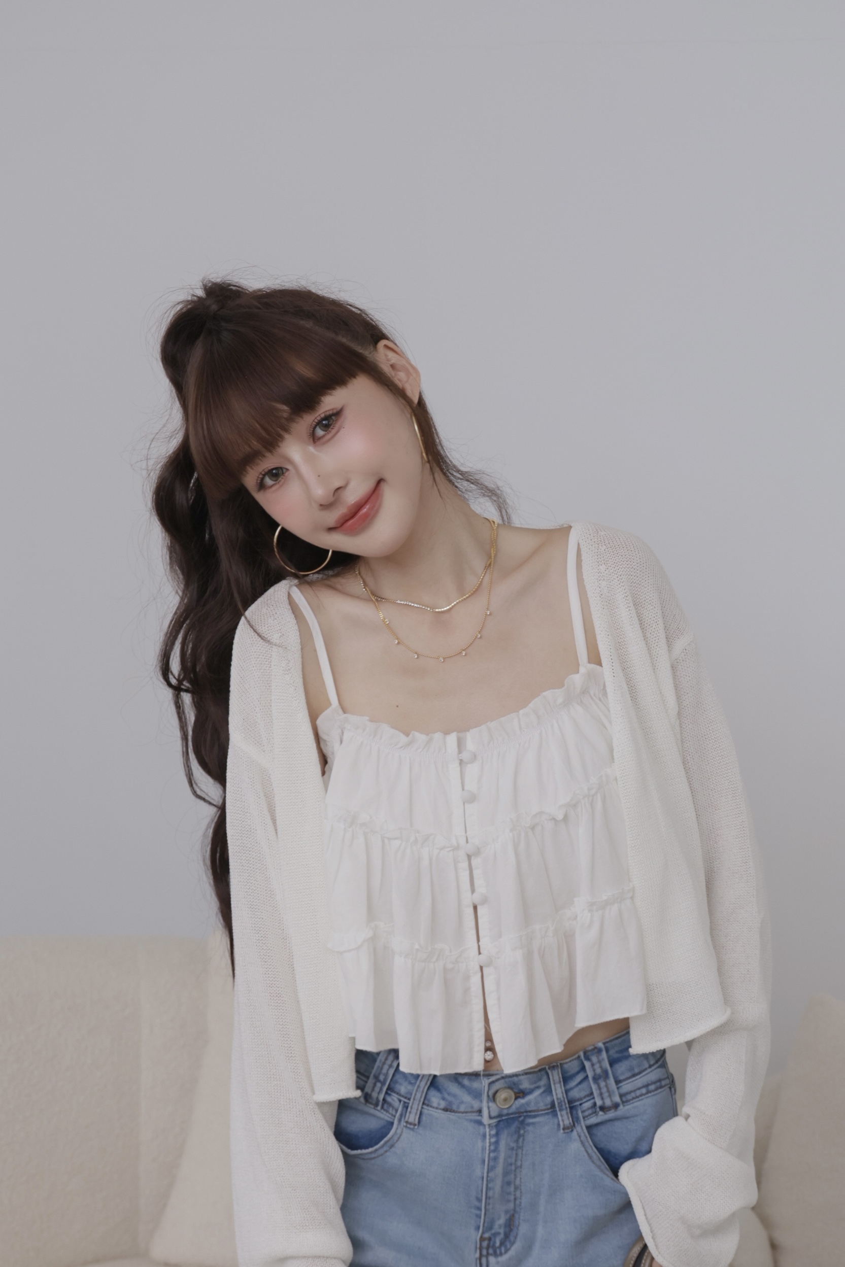 甜美層次荷葉邊兩面穿背心 R48 #WINNIE清單
