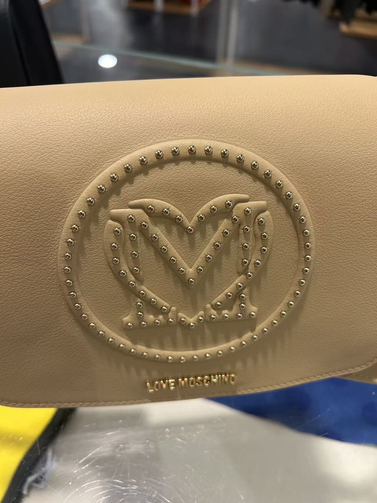 LYS02200 Love Moschino 窩釘logo 馬鞍袋
