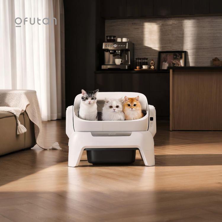 Ofutan Open-Top Automatic Cat Litter Box with App Control