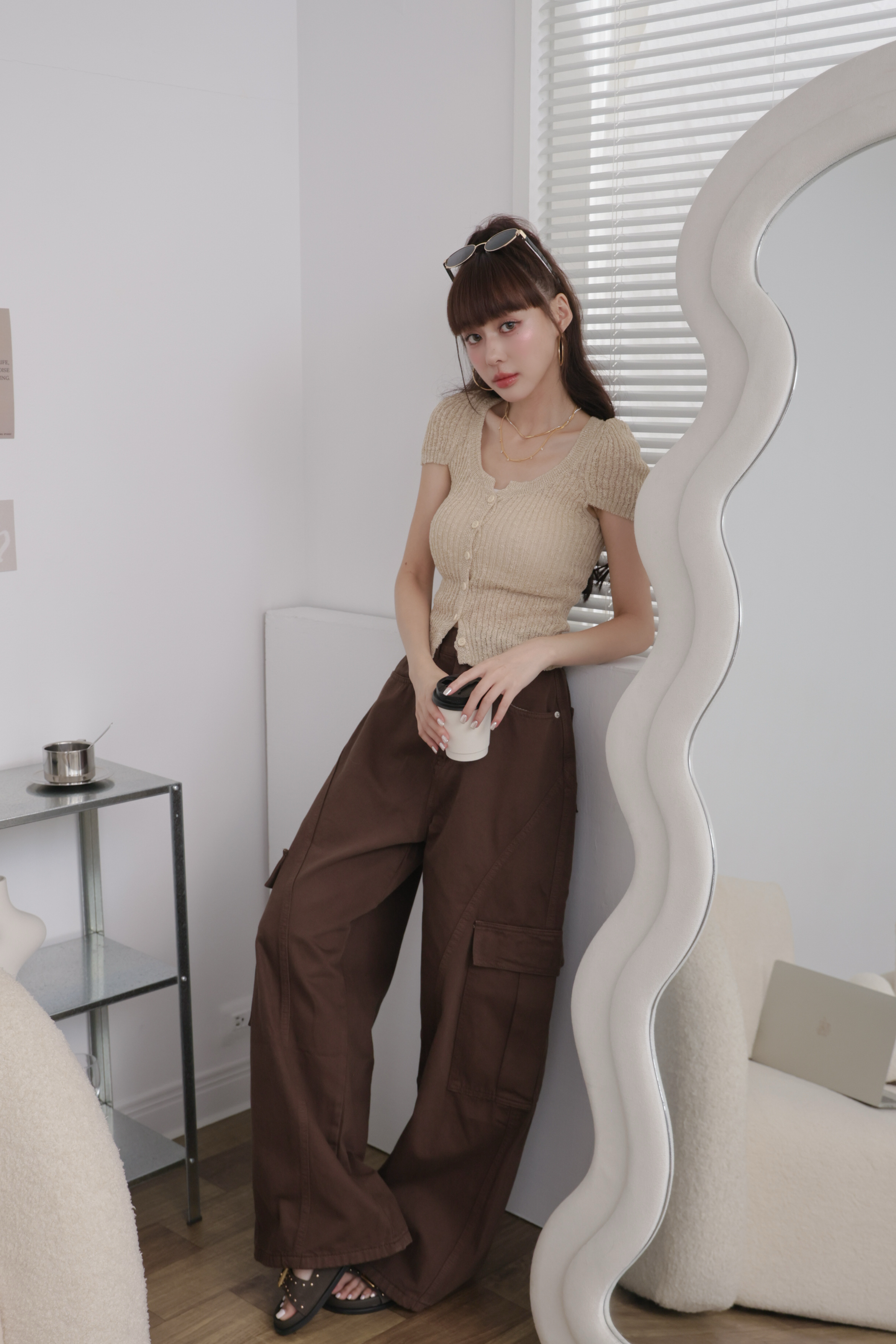 復古水洗大口袋工裝寬褲 R50 #WINNIE清單
