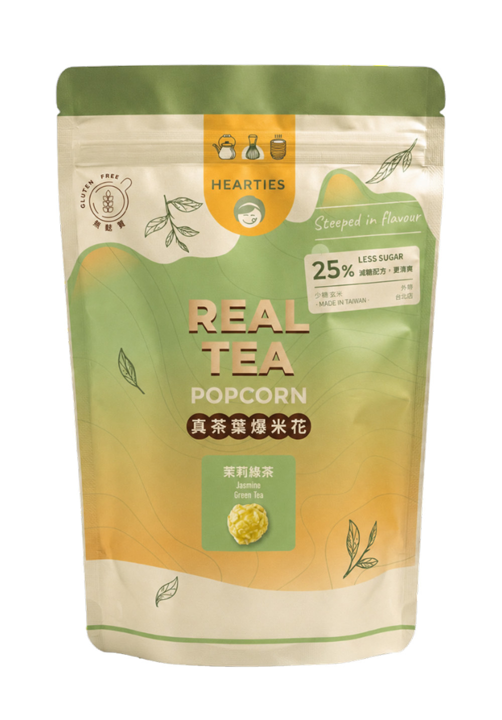 Hearties｜茉莉綠茶爆米花 3入組（免運）