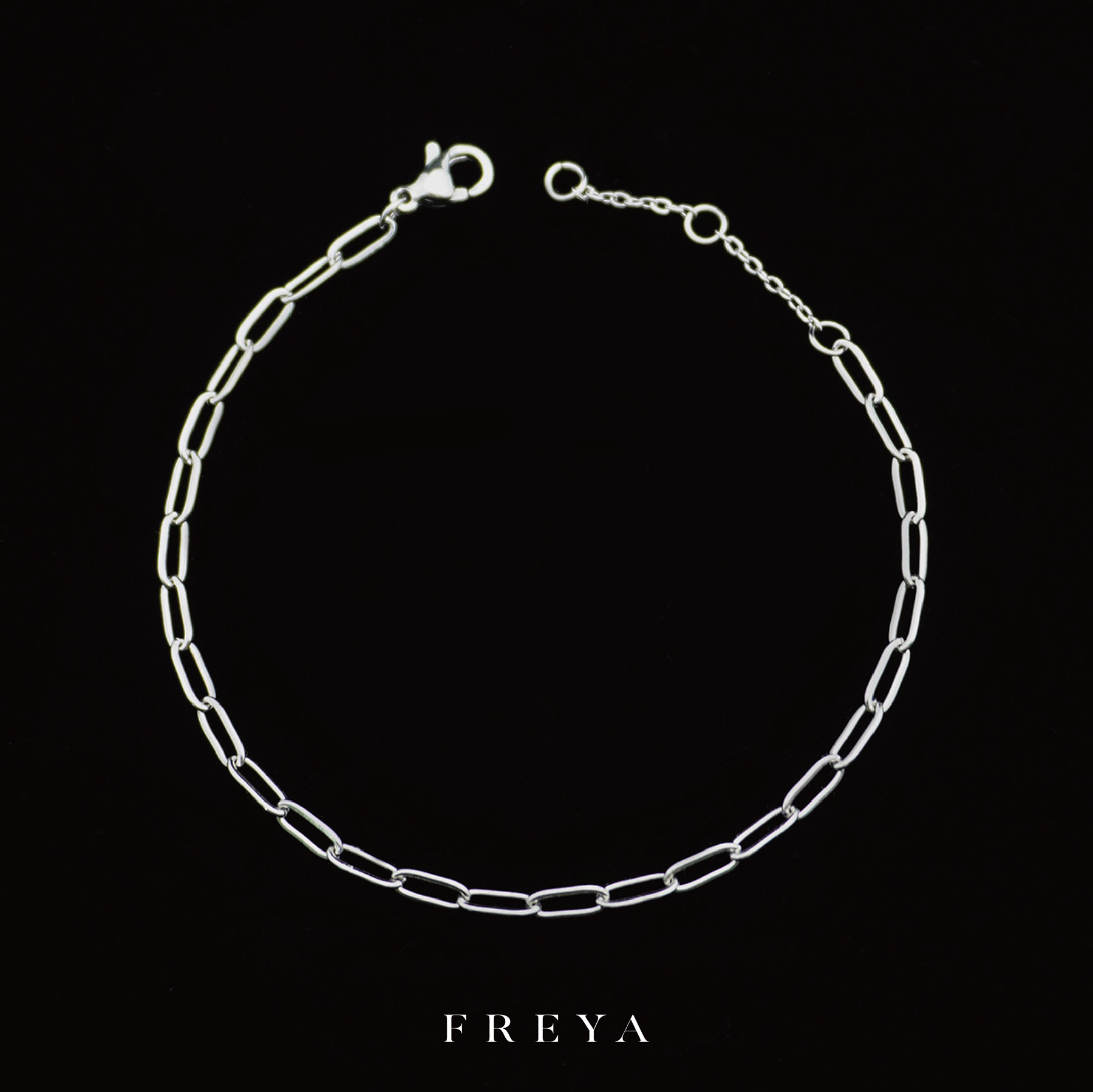 FREYA 2mm回形十字扣手鏈