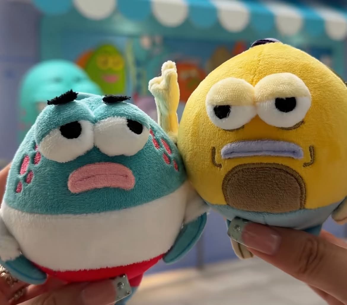 （預購）海綿寶寶 比奇堡 超呆!!!! 胖胖魚系列盲盒掛件 吊飾