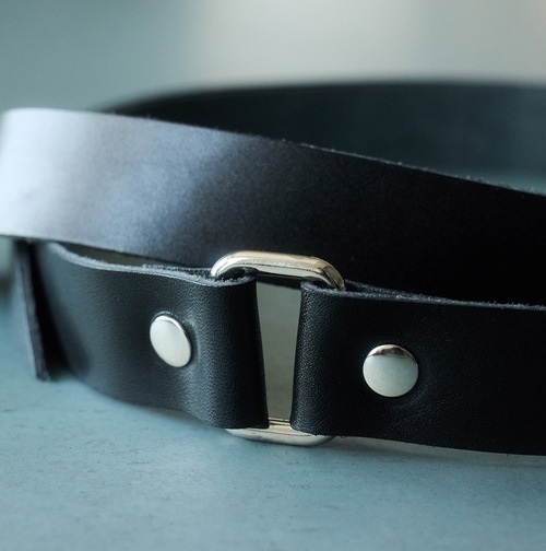 NUMBER NINE COW LEATHER GACHA BELT - PRE ORDER ITEM (預訂中)