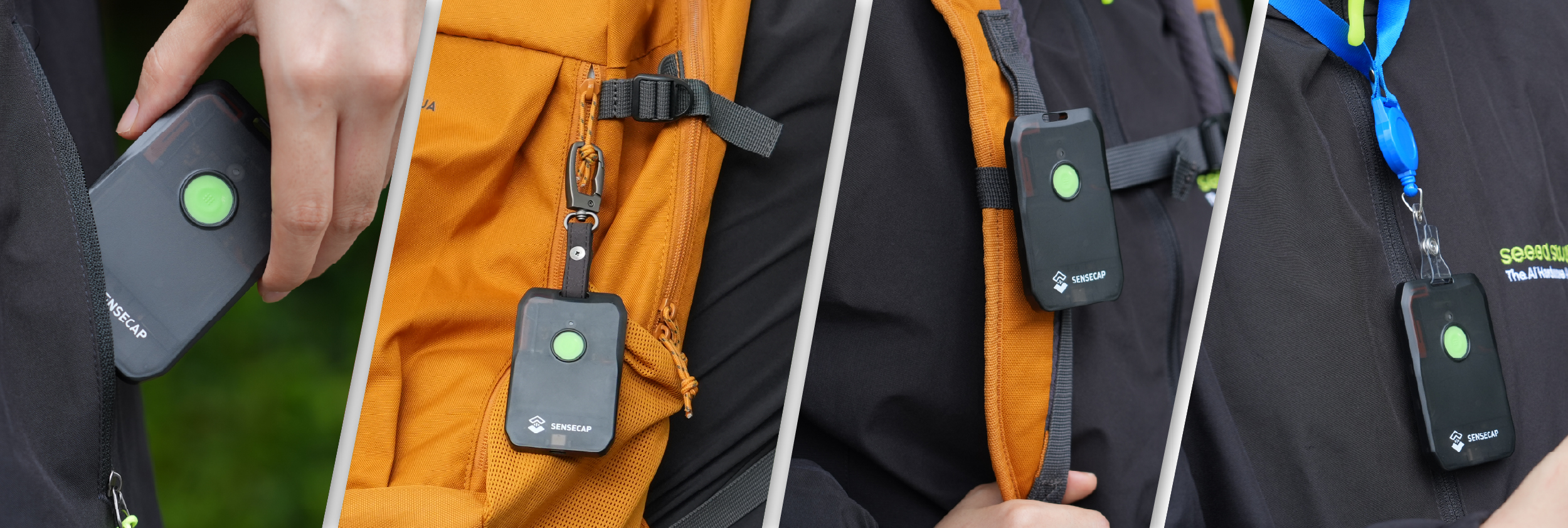 SenseCAP MeshTracker X1,雙頻 GPS 追蹤器,卡片型輕巧設計