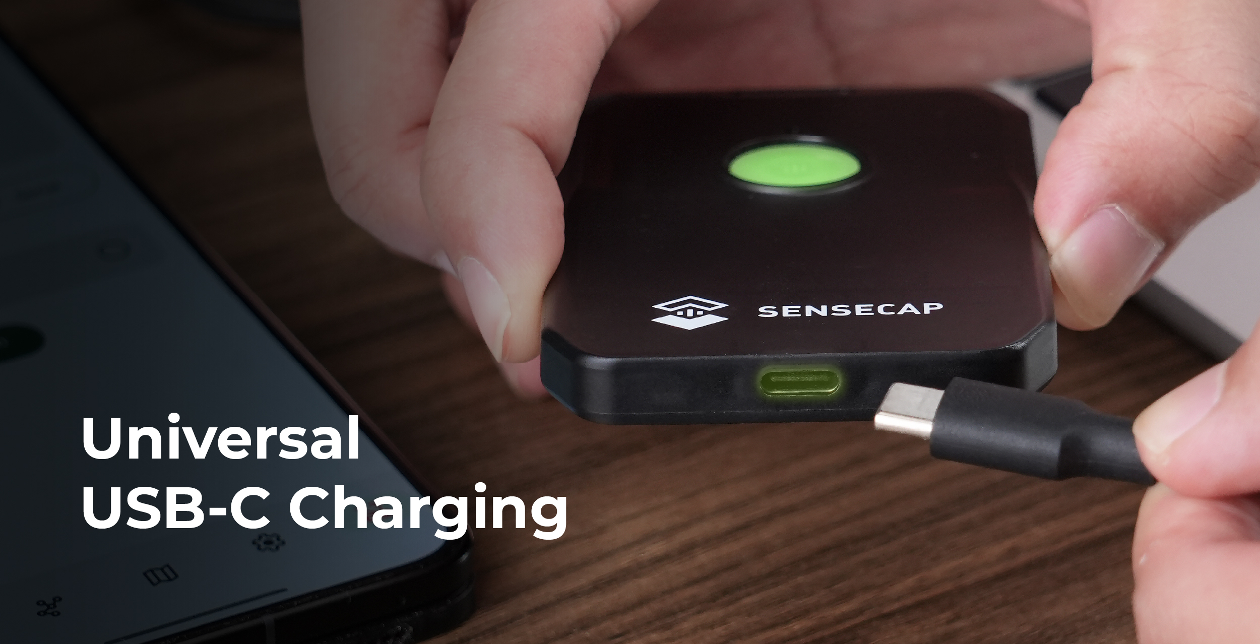 SenseCAP MeshTracker X1,雙頻 GPS 追蹤器,USB-C 連接介面
