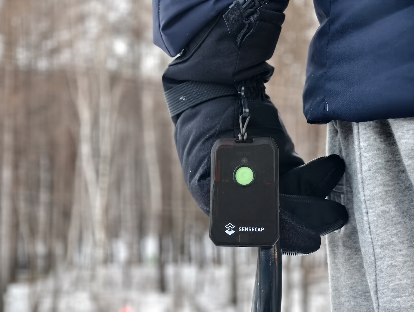 SenseCAP MeshTracker X1,雙頻 GPS 追蹤器,自行車與滑雪活動