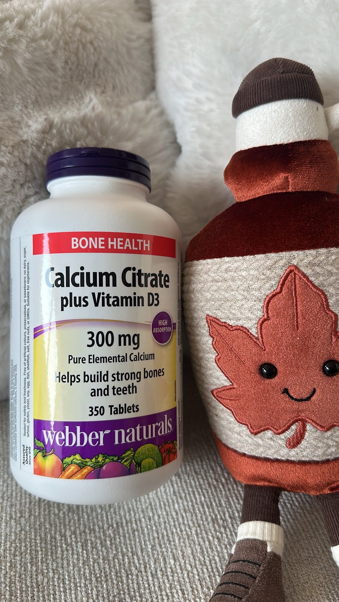 UU23 WN 檸檬酸鈣+維他命D3補鈣片300mg 350粒 **到期日:約 2028/11