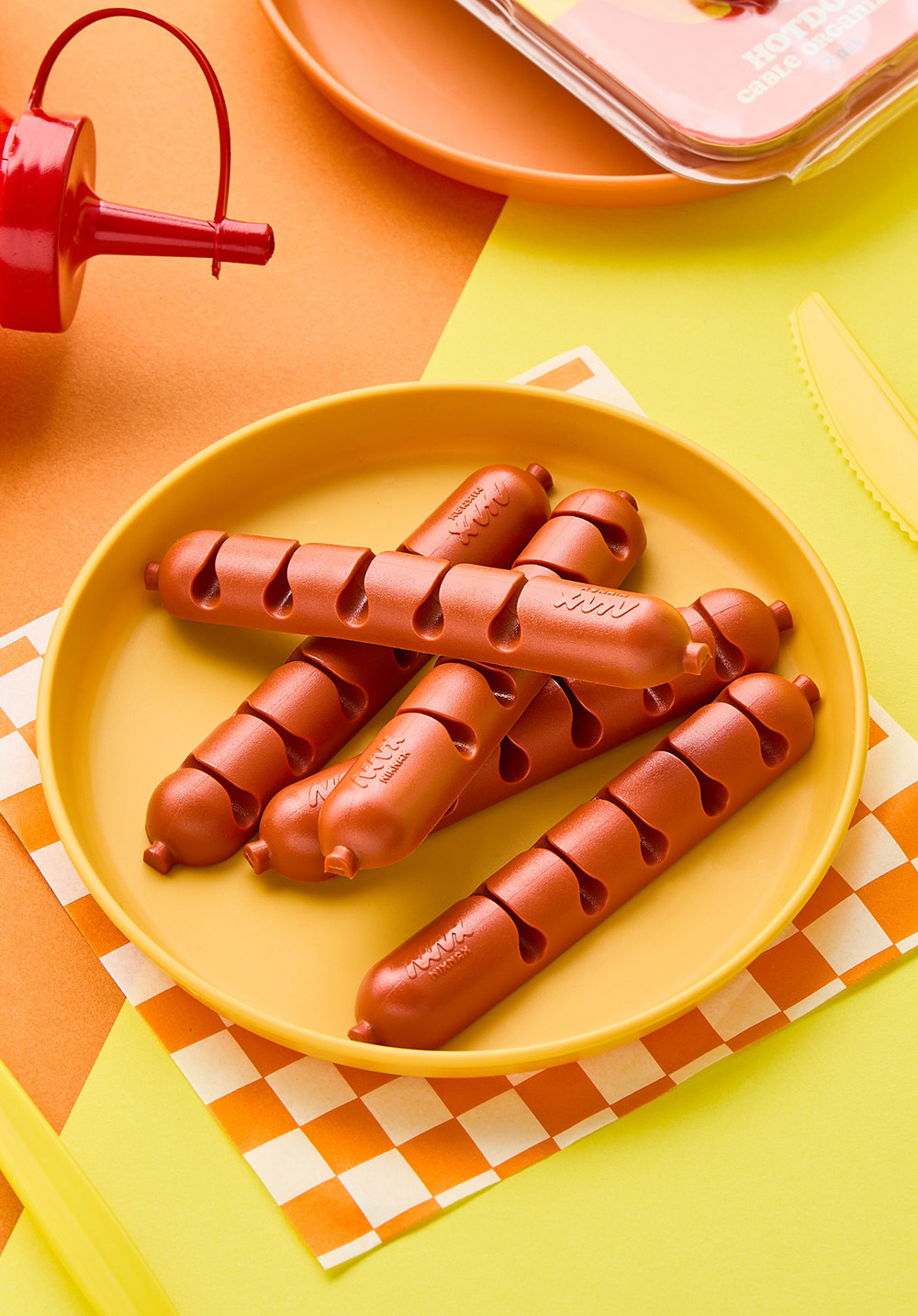 Niknax｜Hotdog Cable Organizer 熱狗香腸造型集線器