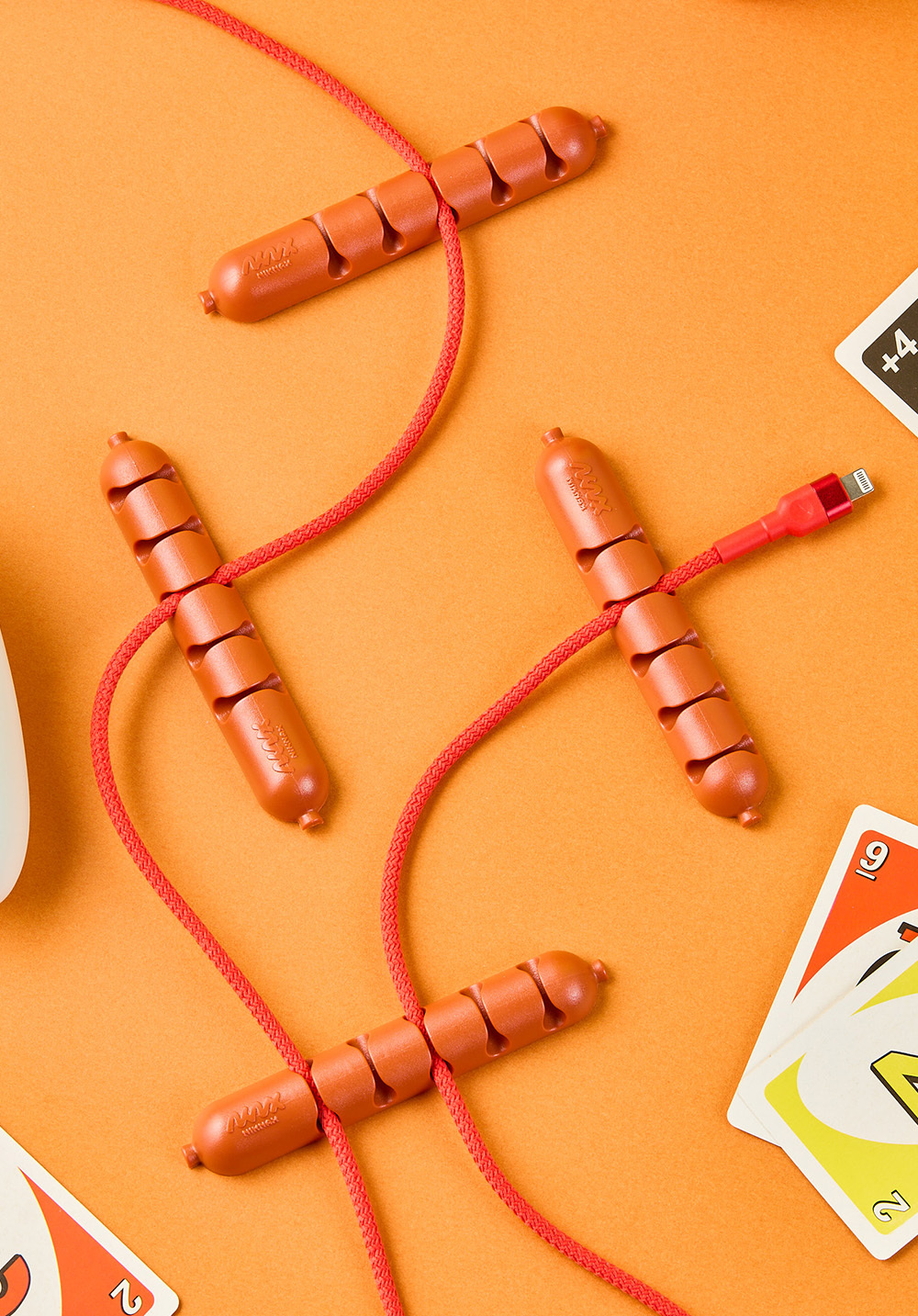 Niknax｜Hotdog Cable Organizer 熱狗香腸造型集線器