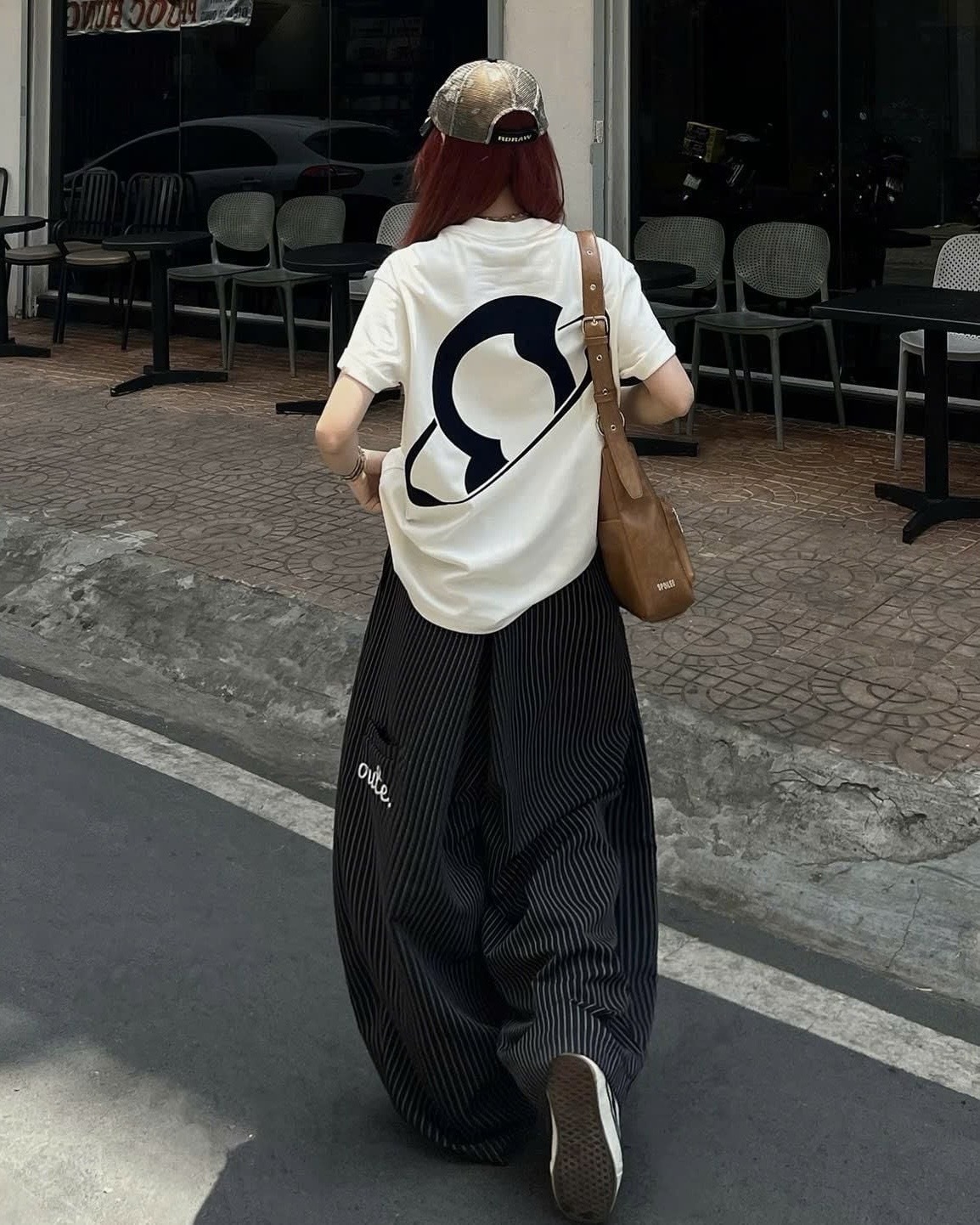 越南 Outerity 闊腿 條紋 氣球褲 寬褲 長褲 南瓜褲 五色