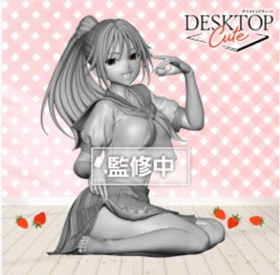 預購26/12 TAITO 代理版 景品 草莓100% Desktop Cute 北大路五月 制服Ver.