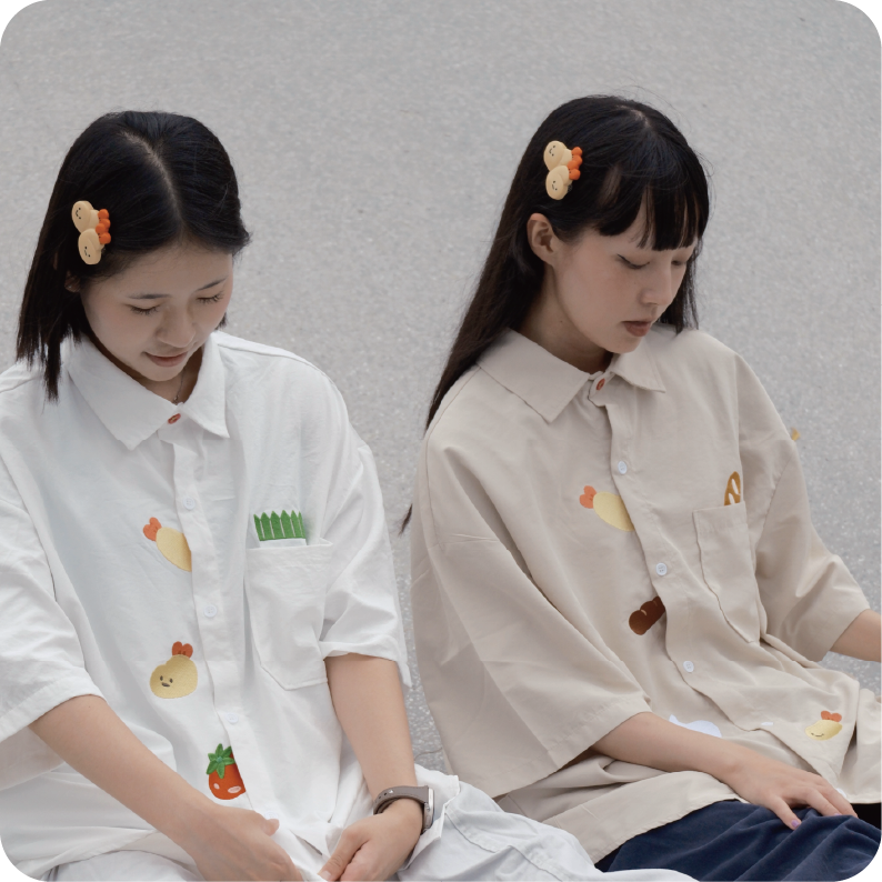 Pre-order – Cosmic Shrimp Bakery Summer Lightweight Shirt 🍞🍤