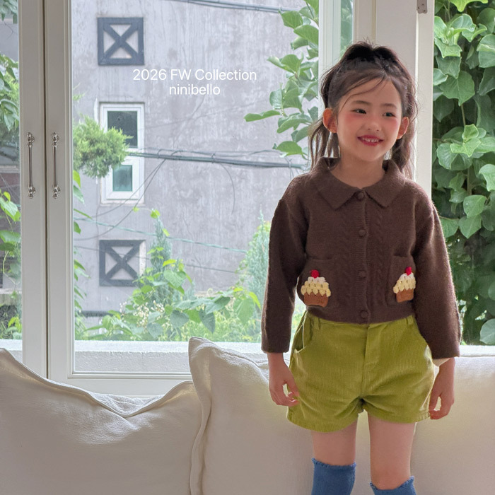 正韓秋NINIBELLO 兩色杯子蛋糕針織外套