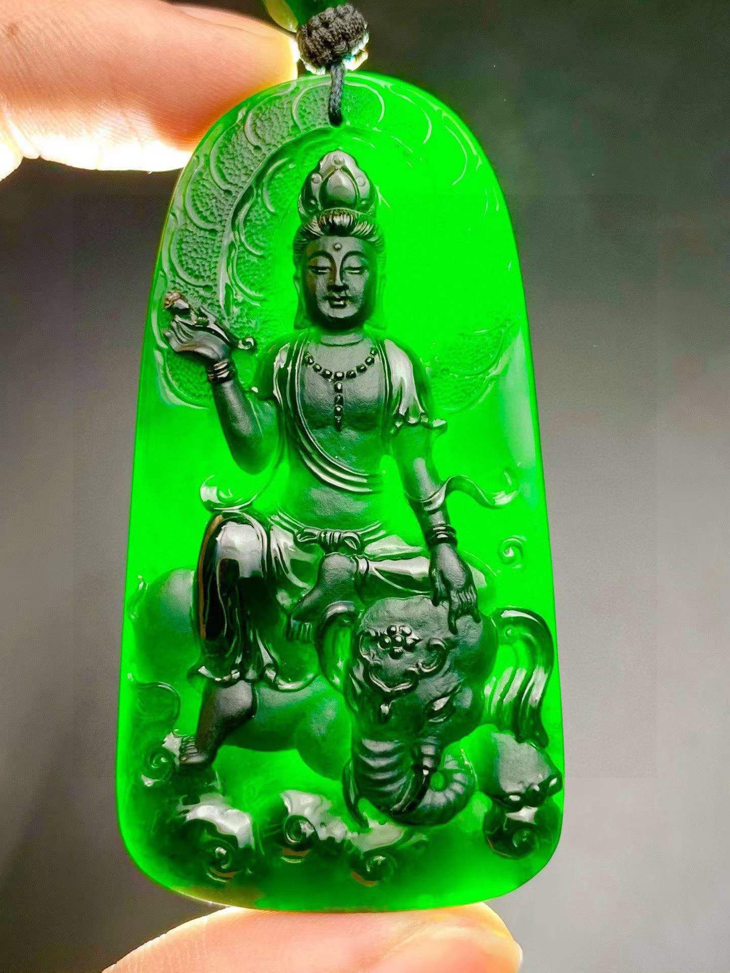 7225968 翡翠墨翠普賢菩薩