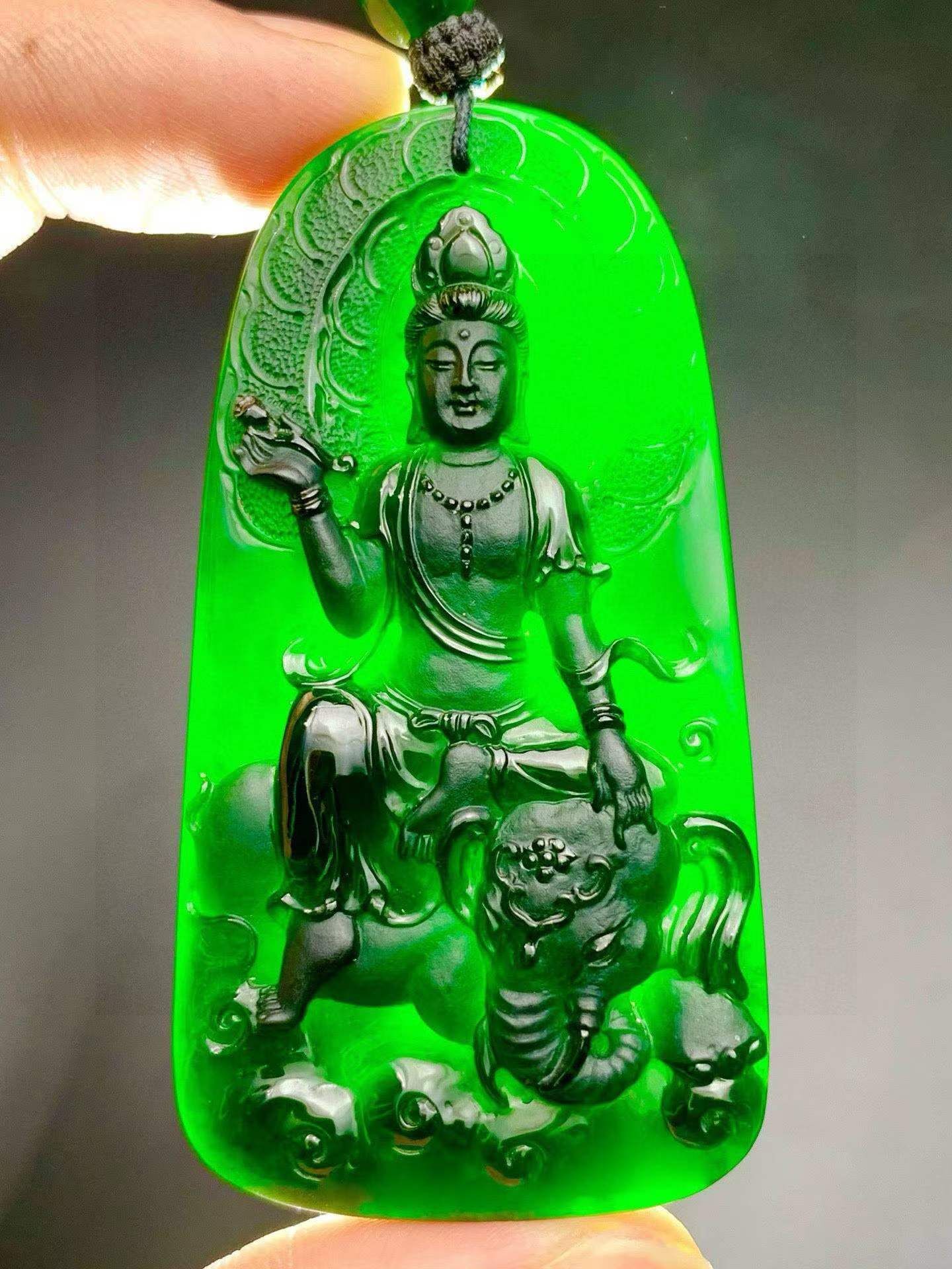 7225968 翡翠墨翠普賢菩薩