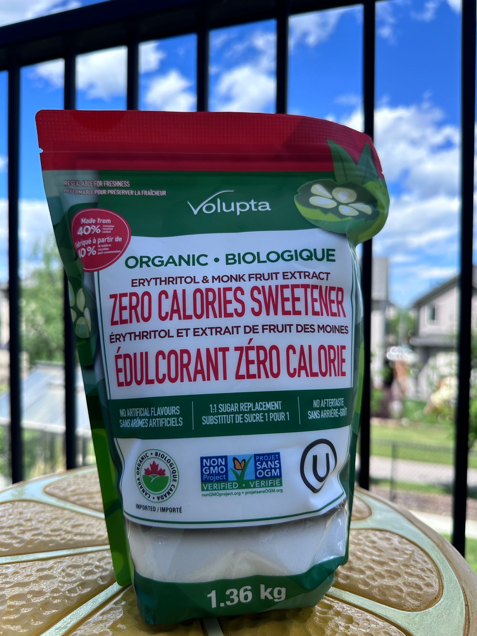 UU51 Volupta Erythritol & Monk Fruit Extract Sweetener 羅漢果糖 1.36kg  **到期日:約 2029/02