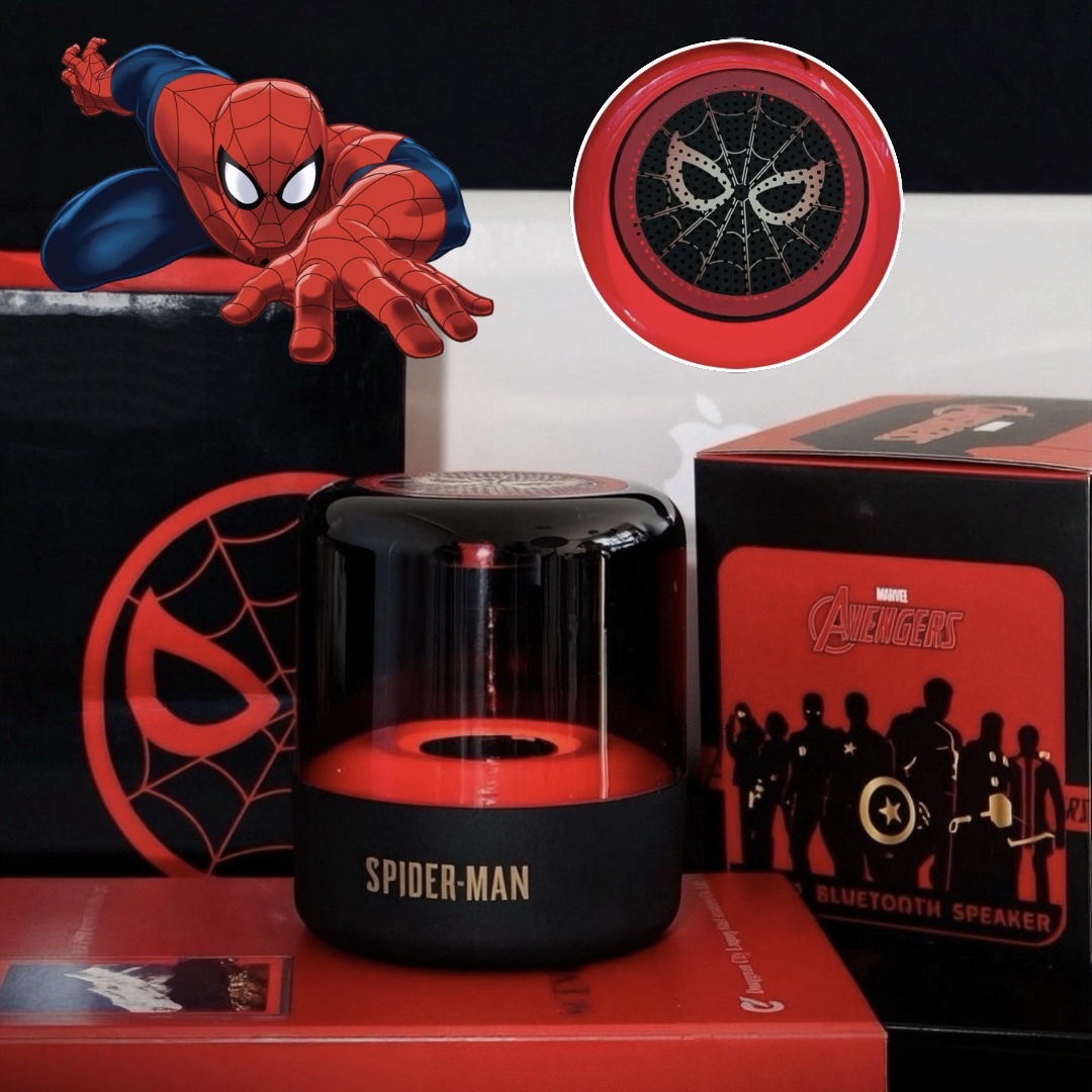 正版授權 DISNEY X MARVEL 漫威 蜘蛛人 炫彩琉璃 立體環繞 藍牙 音響 禮盒組