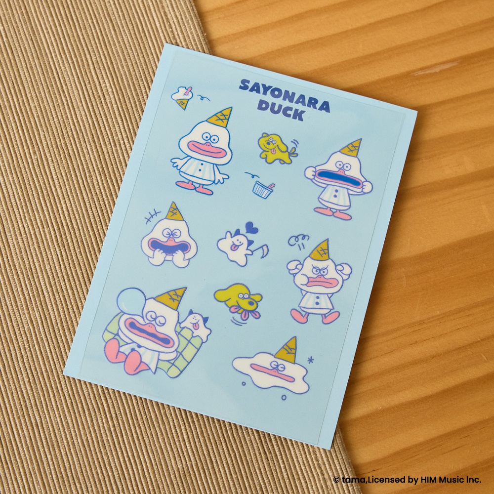 SAYONARA DUCK 轉印水晶貼紙