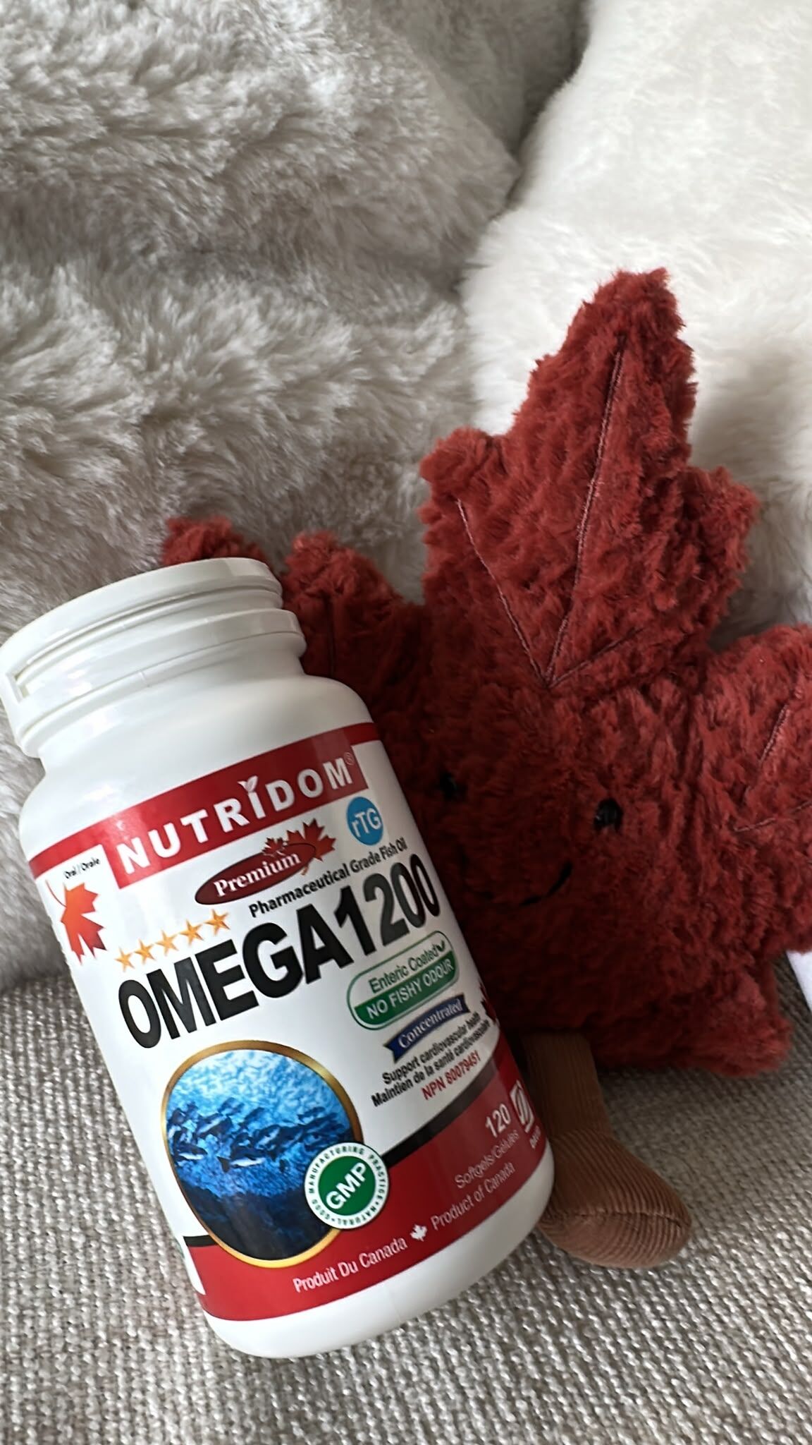 UU68 Nutridom Omega-3 五星級魚油1200mg 120粒  **到期日: 約 2028/08