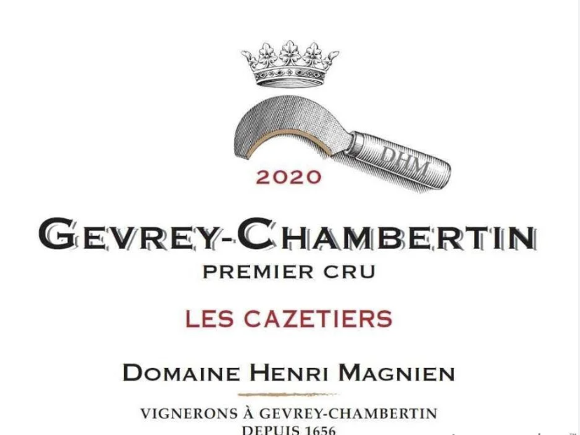 Henri Magnien Gevrey Chambertin 1er Cru Les Cazetiers 2020 (BH95)