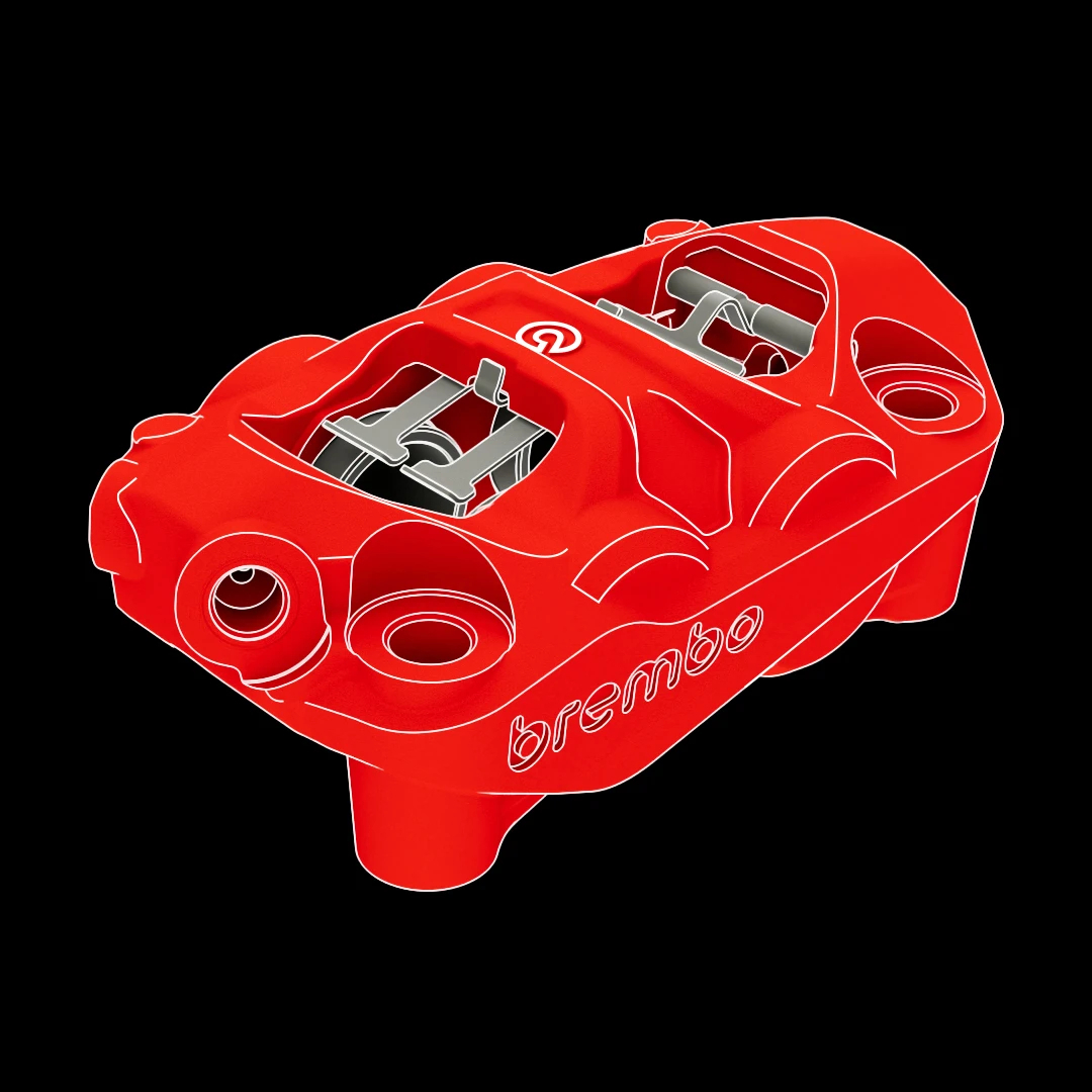 BREMBO HYPURE 一體式 輻射卡鉗 100MM