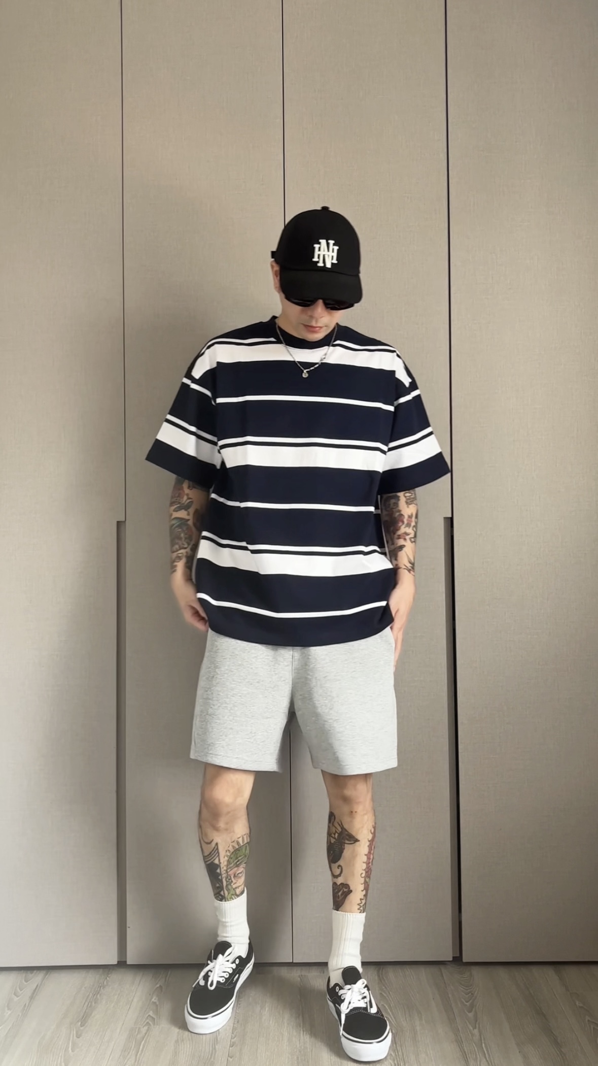 重磅條紋上衣